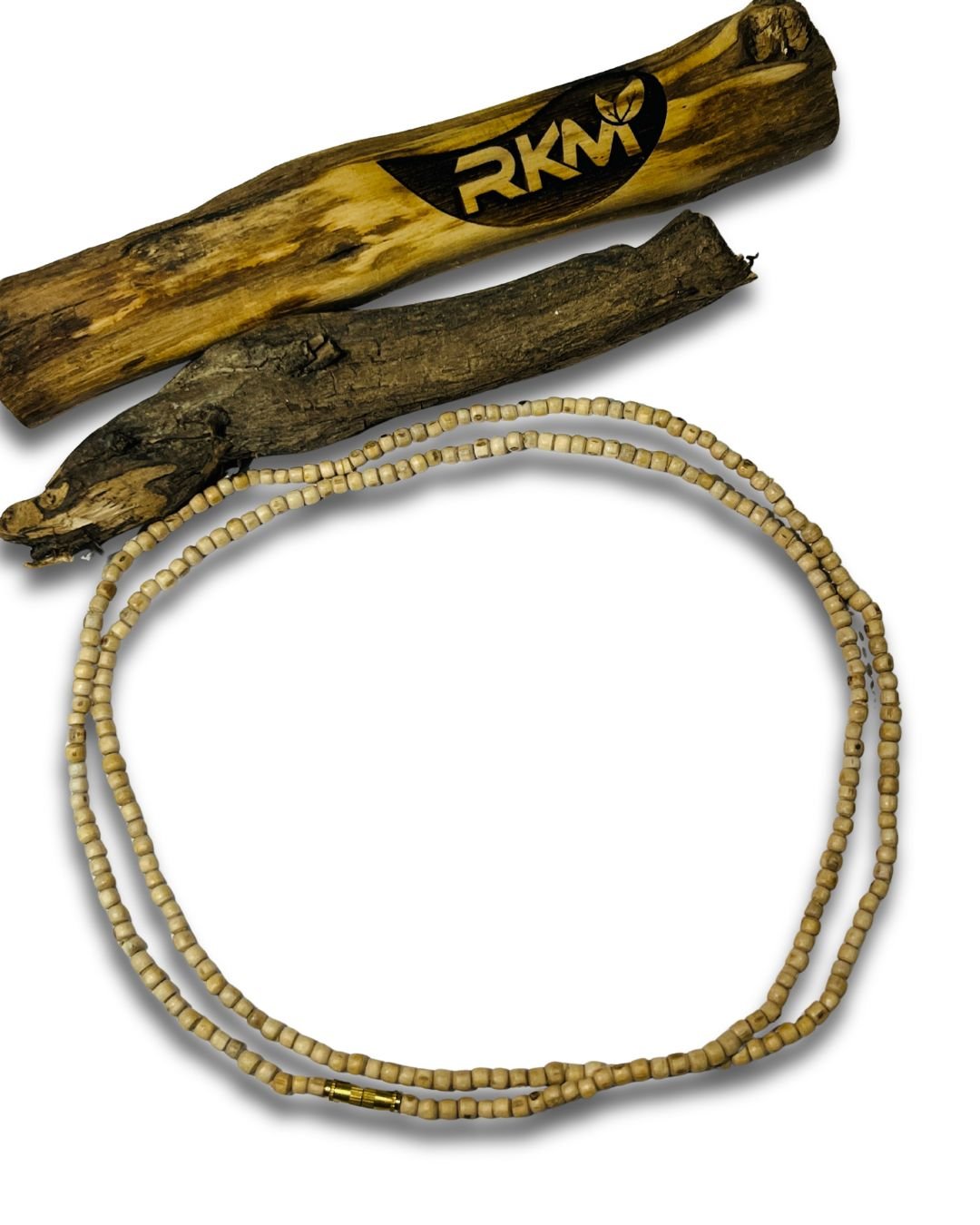 2 Round Tulsi Mala Round Beads worn around the neck for daily spiritual practice