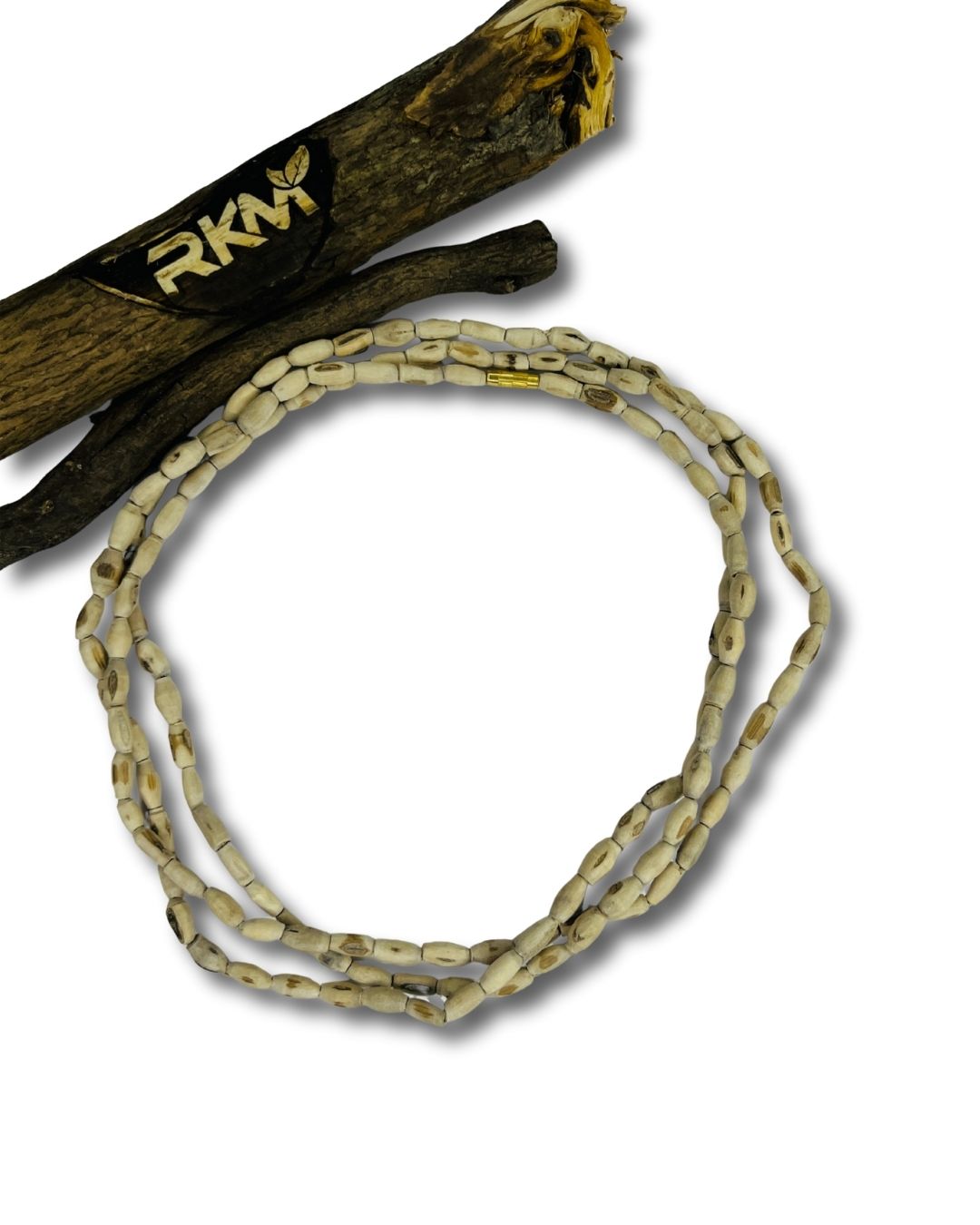 3 Round Mridang Tulsi Mala crafted with sacred Tulsi beads for Vaishnav devotees and traditional devotional use