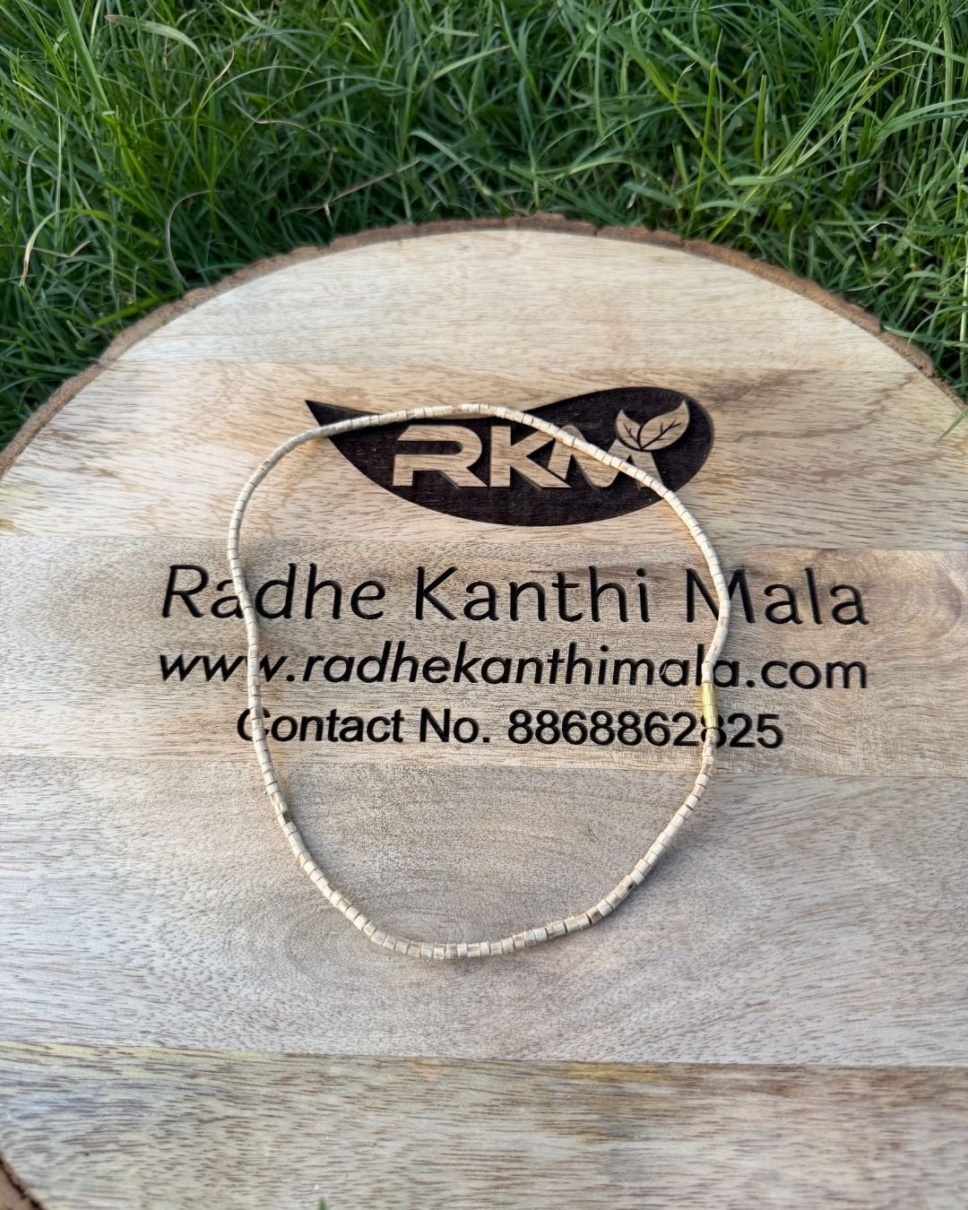 Natural Original 1 Round Tulsi Mala for Krishna Devotees