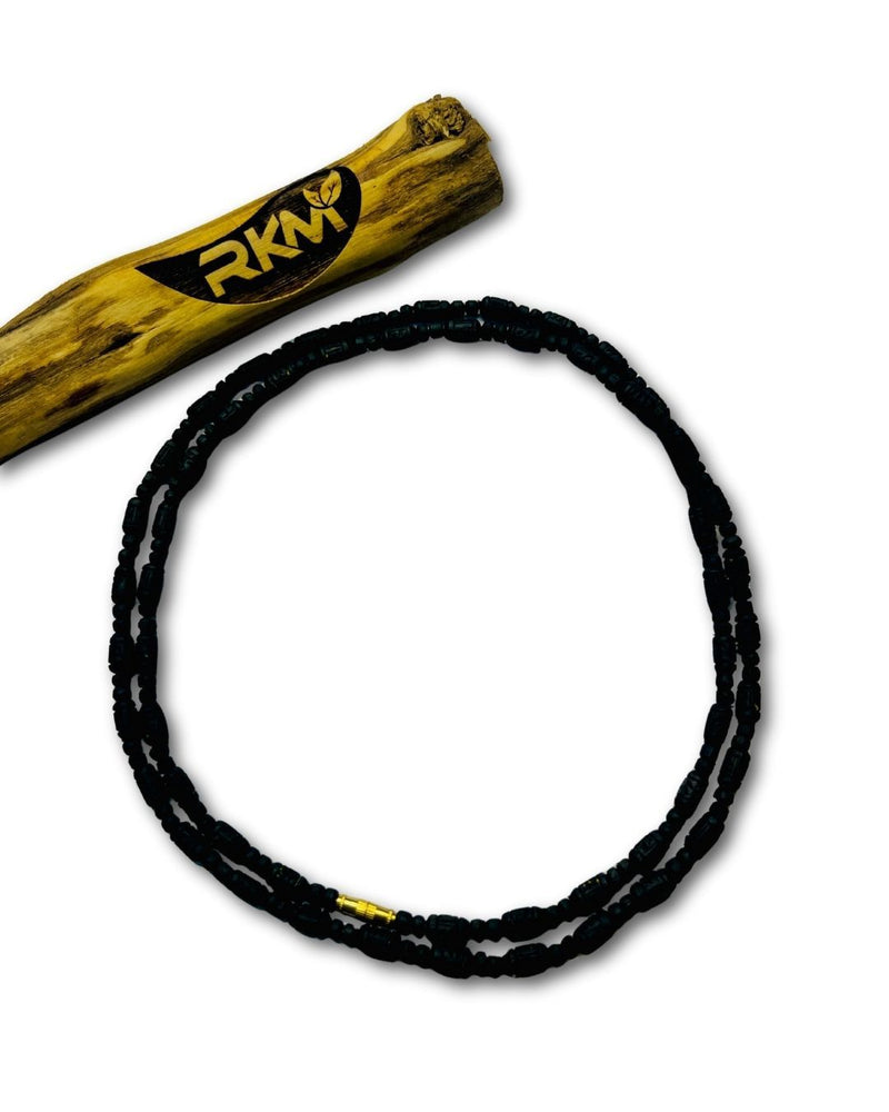 Black Tulsi Mala made with original natural Tulsi beads for traditional devotional wear