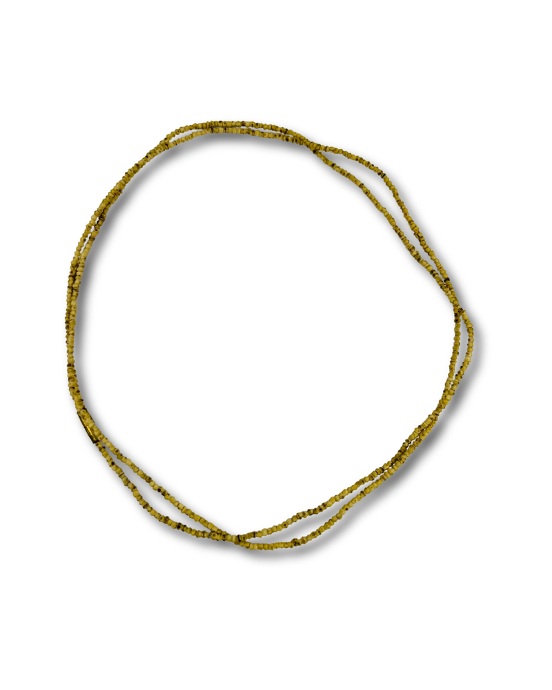 Original Tulsi Kanthi Mala handmade from 100% natural Tulsi wood, lightweight sacred neck mala for daily spiritual wear