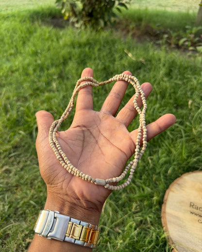 1 Round original tulsi mala with 2 layer & round beads made with Original Natural Tulsi Beads