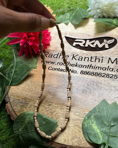 1 round radha beads tulsi mala - Premium Tulsi mala for comfortable everyday wear