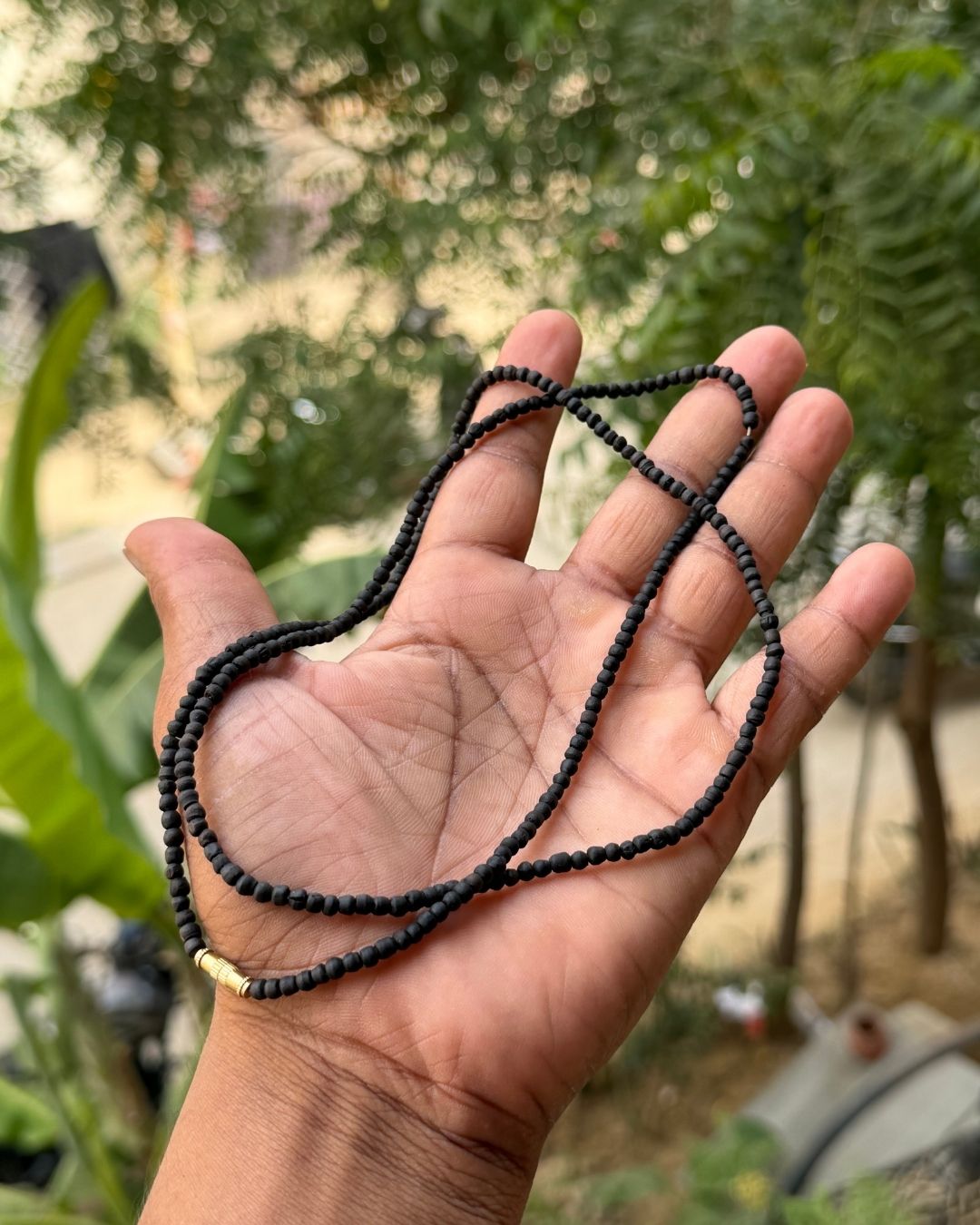 Traditional Original Black Tulsi Mala 2 Round for devotees and everyday spiritual use