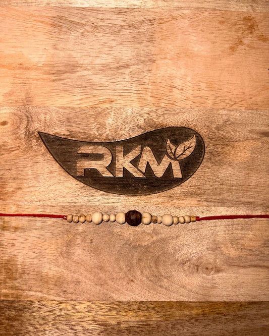 Pure Tulsi Rakhi with Brown Beads Original Natural Rakhi with Strong Sacred Thread