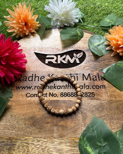 Radha Pure Tulsi Bracelet - Traditional Tulsi Bracelet design for Spritual wear