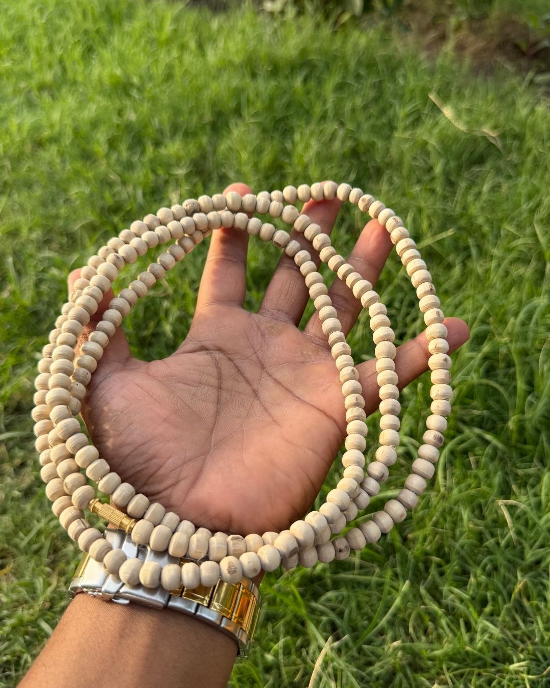 Traditional Original Tulsi Kanthi Mala 2 Round for men and women