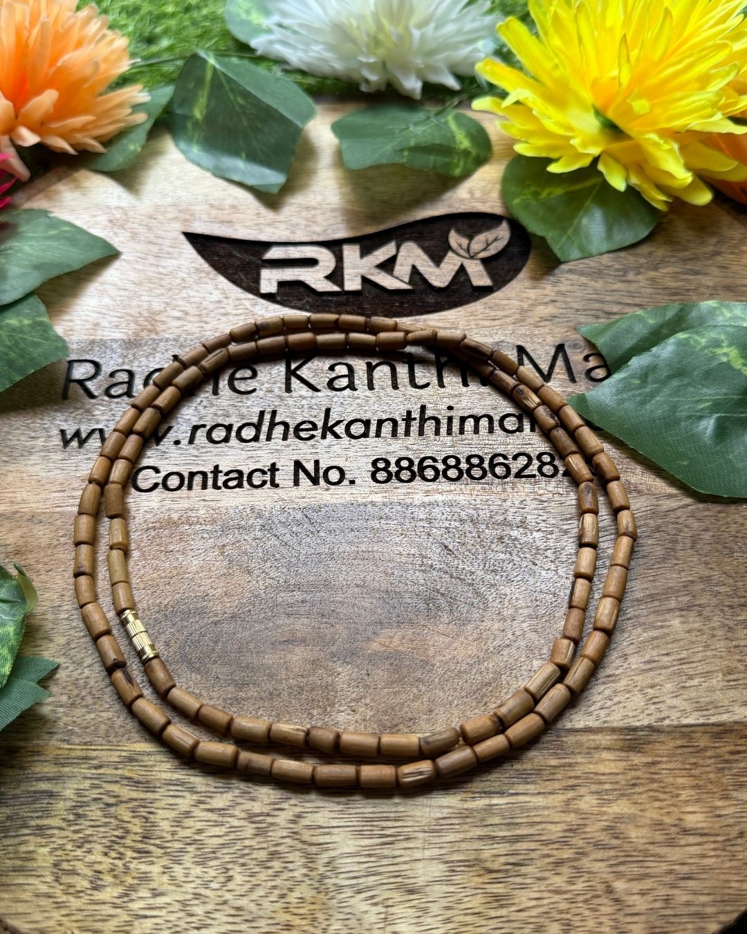 brown chara tulsi mala sacred Vaishnav style for daily devotional practice