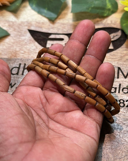 brown chara tulsi mala spiritual kanthi design for Krishna devotion