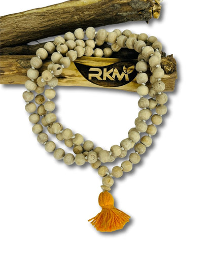 Hand Made Tulsi Japa Mala for daily spiritual practice, mantra chanting, meditation, and devotional worship.