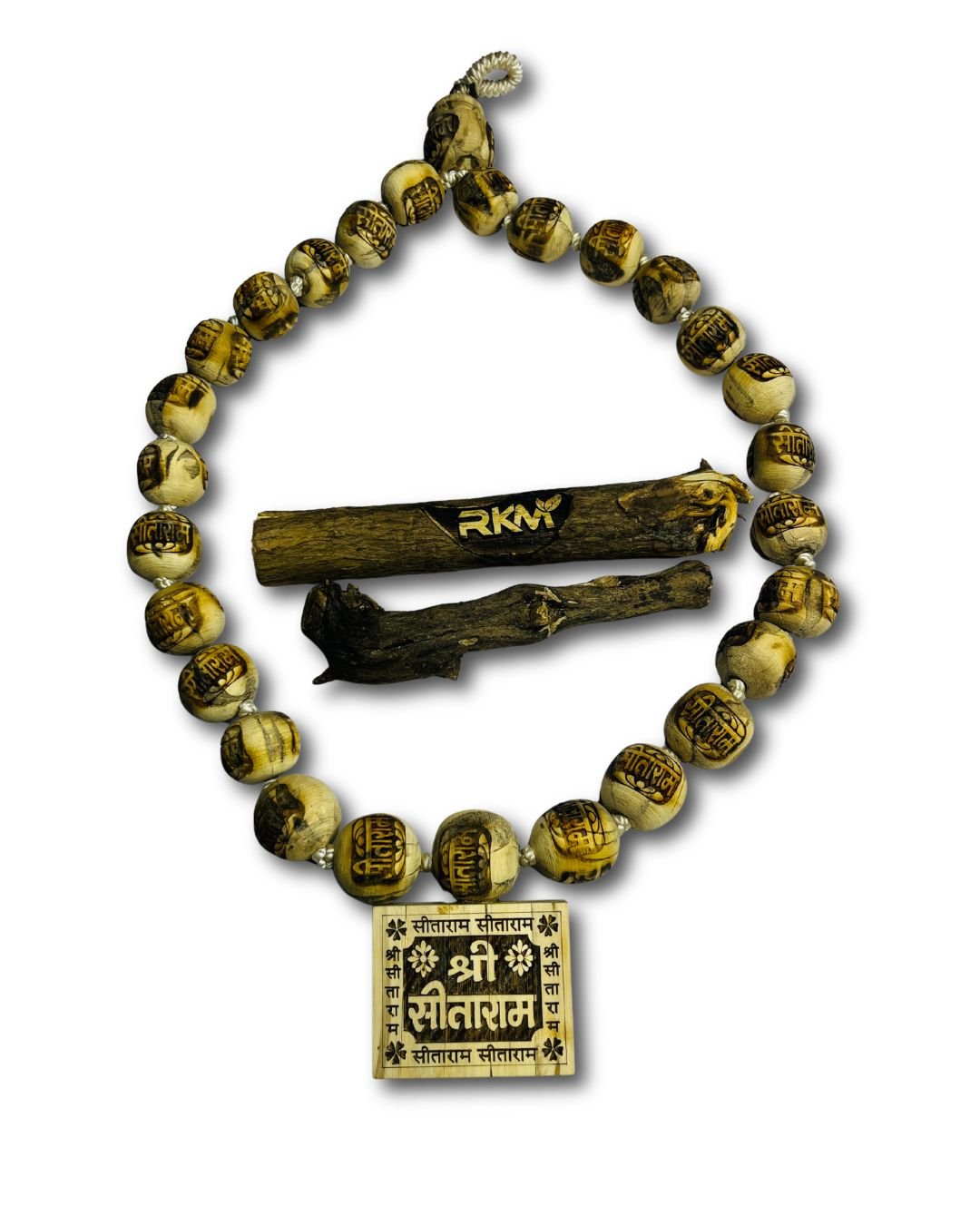 Sitaram Big Bhaktmal Tulsi Mala worn around the neck