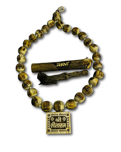 Sitaram Big Bhaktmal Tulsi Mala worn around the neck