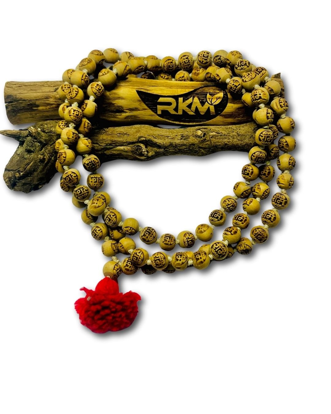 Devotee chanting Ram naam mantra with tulsi mala during daily Hindu prayer