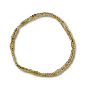 Mridang Tulsi Mala 2 round made from natural sacred tulsi wood beads for daily neck wear, devotion, and spiritual protection