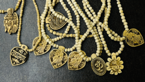 Real Tulsi Mala made from natural Tulsi wood beads, handmade original spiritual mala for daily wear