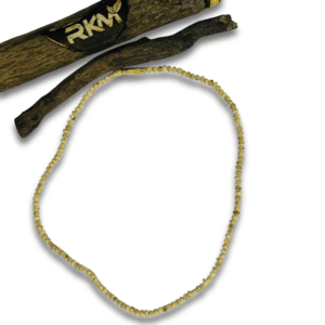 1 round tulsi mala made from original tulsi wood for daily spiritual wear