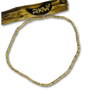 handmade 1 round tulsi mala crafted from natural tulsi wood