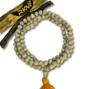 handmade tulsi japa mala for jap and meditation made from pure tulsi wood