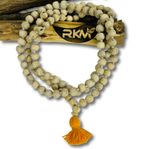 handmade tulsi japa mala made from original tulsi wood for daily chanting