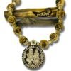 Radha Jugal Tulsi Mala made from original Tulsi wood beads