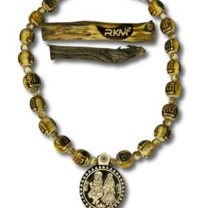 Radha Jugal Tulsi Mala worn as traditional Vaishnav kanthi mala