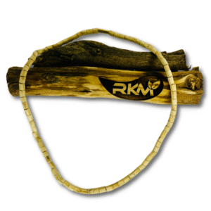 Single Round Tulsi Mala worn around the neck for daily spiritual and devotional use