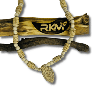 Tulsi mala with locket made from natural tulsi wood for jap and meditation