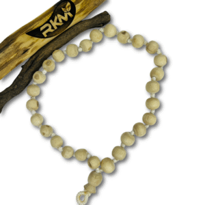Handmade Tulsi Sumarni jap mala made from natural tulsi wood