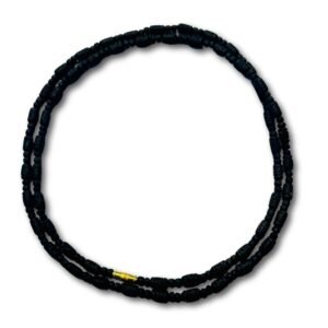Black Tulsi Mala made from original tulsi wood worn as Vaishnav kanthi mala