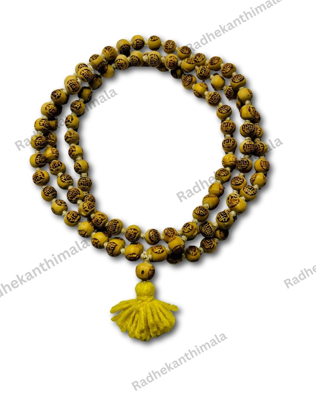Ram Japa Tulsi Mala made from original tulsi wood for mantra chanting