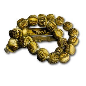 Authentic tulsi wood Big Beads Radha Tulsi Mala natural finish