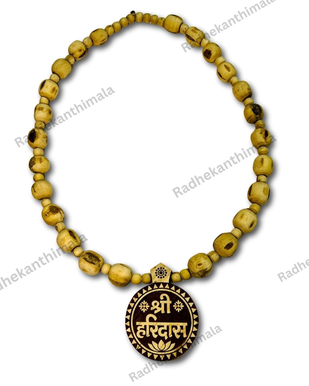Haridas Locket Tulsi Mala with sacred tulsi beads and devotional locket