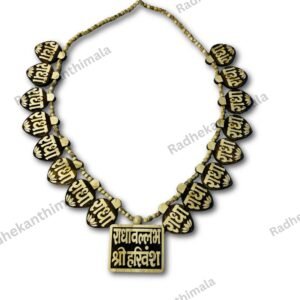 Radha 16 Patte Tulsi Mala worn by devotee