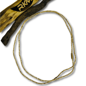 Devotee wearing Small Beads 2 Round Tulsi Mala around neck